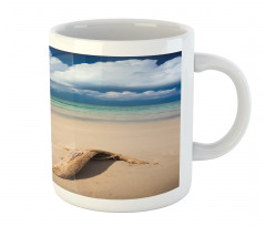 Sandy Beach and Clouds Mug