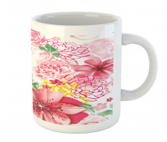 Flowers and Dots Mug