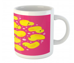 Bubbles Hot Pink Mug