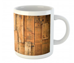 Lodge Wall Planks Print Mug