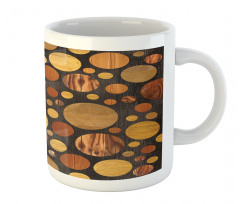 Brown Abstract Circles Mug