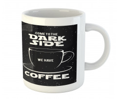 Space and Coffee Themed Mug