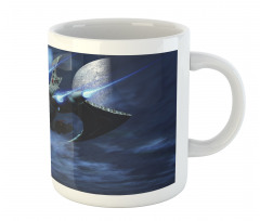 Spaceship Laser Beam Mug