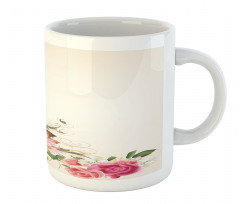 Flowers and Music Notes Mug