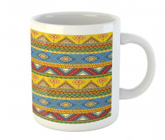 Folk Motif Mexican Sun Mug