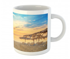 Sandy Beach with Sunrise Mug