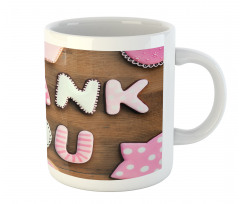 Rustic Cookie Letters Mug