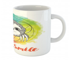 Rainbow Sloth Sketch Mug