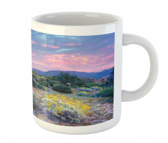 Mountain Floral Scenery Mug