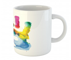 Colored Human Hand Mug