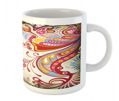 Flower Bouquet Paisley Mug