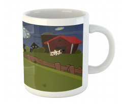 Farm Cow Alien Comics Mug