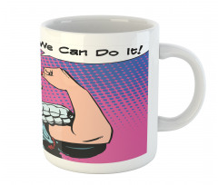 Retro Comics Woman Mug