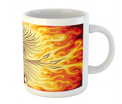 Phoenix Bird in Flame Mug
