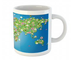 Daisy Lily Grass Mug