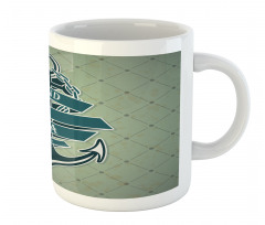 Diamond Pattern Nautical Mug