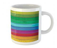 Colorful Wood Stripes Mug