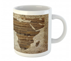 Wooden Plank Map Mug