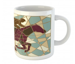 Stable Jockey Silhouette Mug