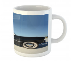 Old Police Car Digital Mug