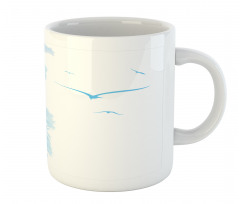 Island Palms Abstract Mug