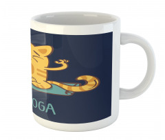 Cat Lotus Position Mug