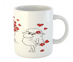 Lover Goats Hearts Mug