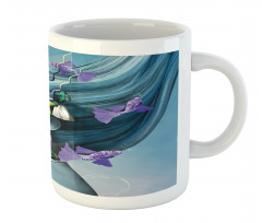 Woman Oceanic Hairstyle Mug