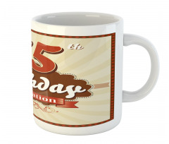 Birthday Age Number Mug