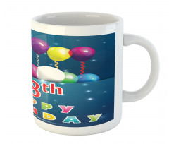 18 Birthday Balloons Mug