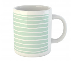 Wavy Lines White Striped Mug