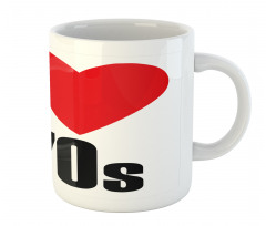 I Love the 70s Pictogram Mug