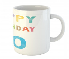 Abstract 70 Birthday Mug