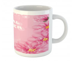 Abstract Petals Dots Mug