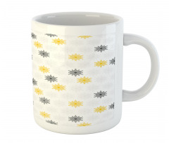 Sun Flowers Dots Mug