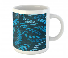 Floral Swirl Leaves Branch Mug