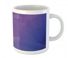 Indigo Wavy Modern Art Mug