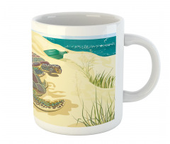 Sea Turtles Sand Boat Mug