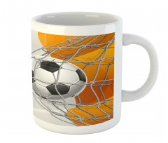 Soccer Ball in Net Goal Mug