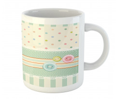 Sewing Theme Border Mug