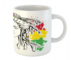 Grunge Flag Colors Reggae Mug