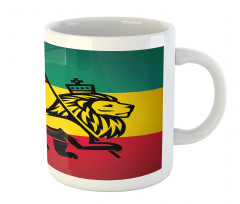 Judah Lion Rastafari Flag Mug