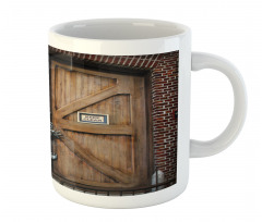 Monster Wood Door Mug