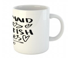 Mermaid Kiss Starfish Words Mug