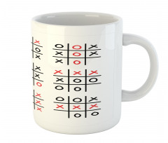 Tic Tac Toe Game Set Art Mug