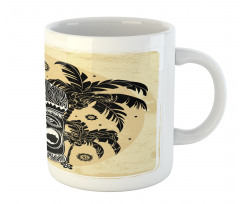 Mask Palm Ornate Mug