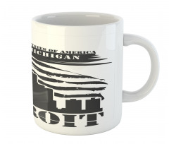 USA Flag Grunge City Mug