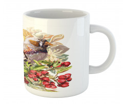 Colorful Bird and Shrubs Mug