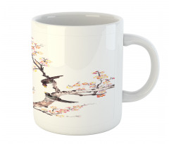 Chinese Paint of Flowers Mug