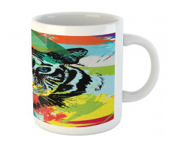 Abstract Bengal Tiger Mug